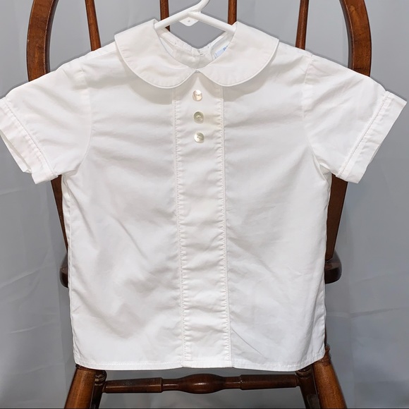Daisies and Doodlebugs Other - White Toddler Short Sleeve Dress Shirt